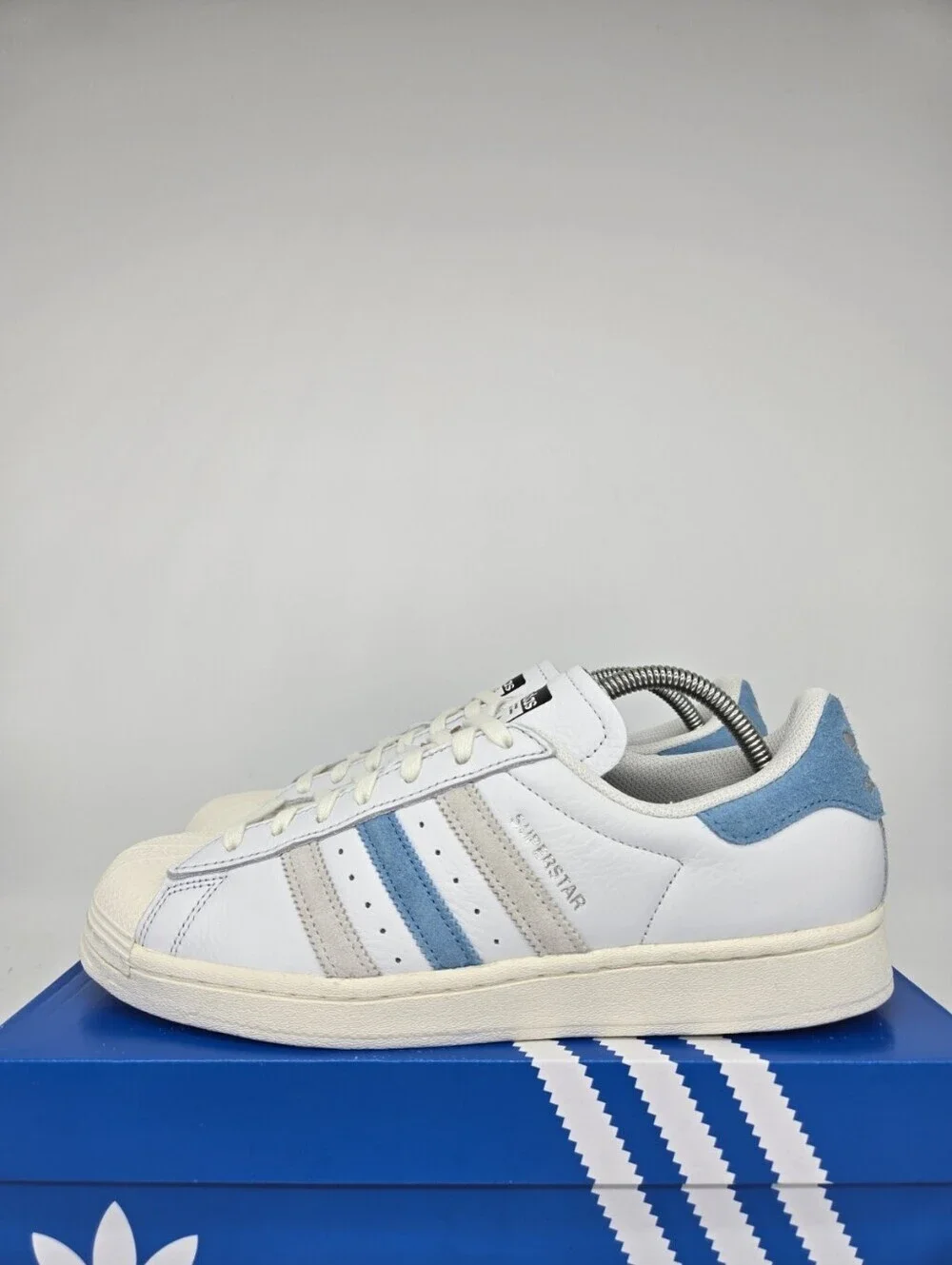 Adidas Men's Superstar GZ9381 Cream White Preloved Blue Shoes Size 9